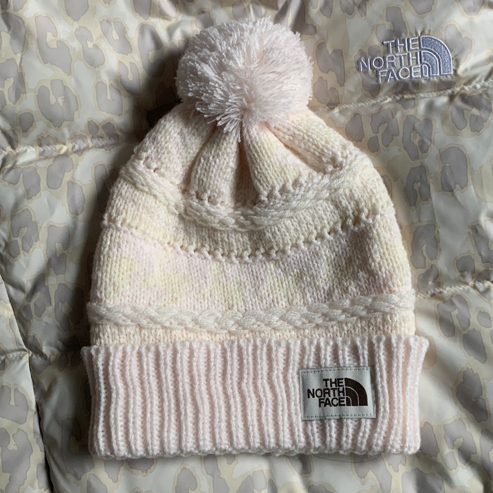 The North Face Fair Isle Beanie Gardenia White Cream